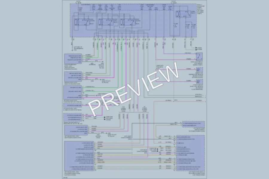 2009 Dodge GrandCaravan Power Door Locks wiring diagram preview