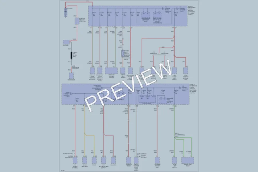 2009 Dodge Journey Power Distribution wiring diagram preview
