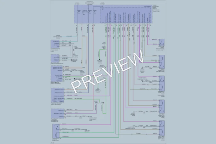 2009 Dodge Journey Power Door Locks wiring diagram preview
