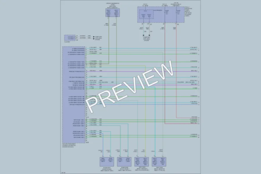 2009 Dodge Journey Supplemental Restraints wiring diagram preview