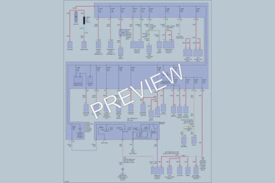 2009 Dodge Nitro Power Distribution wiring diagram preview