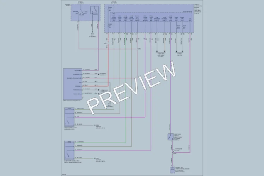 2009 Dodge Nitro Power Door Locks wiring diagram preview