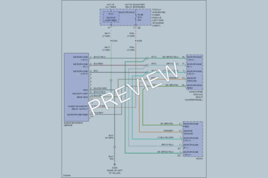 2009 Dodge Nitro Power Mirrors wiring diagram preview