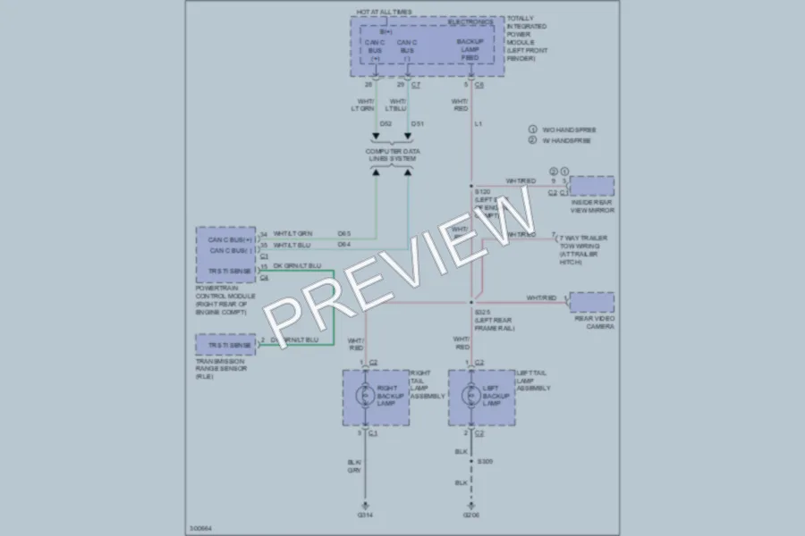 2009 Dodge R1500 Exterior Lights wiring diagram preview