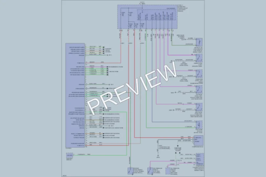 2009 Dodge R1500 Instrument Cluster wiring diagram preview