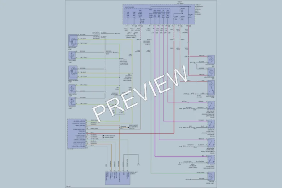 2009 Dodge R1500 Interior Lights wiring diagram preview