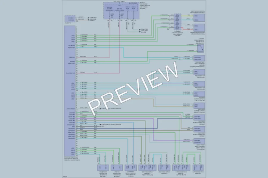 2009 Dodge R1500 Supplemental Restraints wiring diagram preview