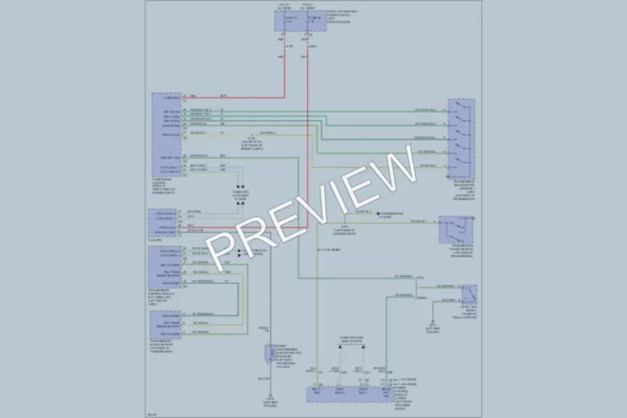 2009 Dodge R2500 Shift Interlock wiring diagram preview