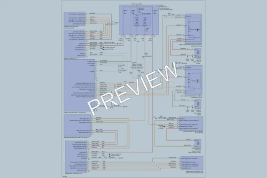 2009 Dodge R1500 Power Windows wiring diagram preview
