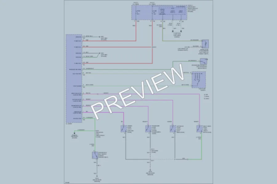 2009 Dodge R2500 Warning Systems wiring diagram preview