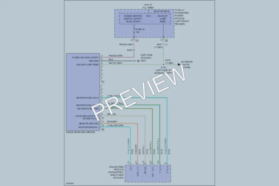 2009 Dodge R3500 Hd Power Mirrors wiring diagram preview