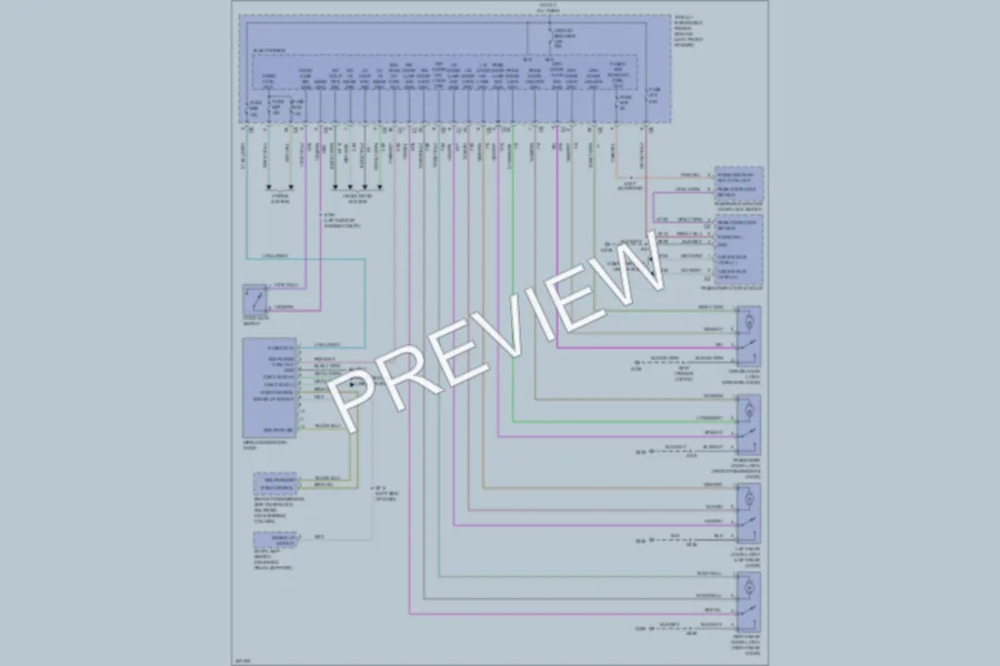 2009 Dodge R1500 Power Door Locks wiring diagram preview