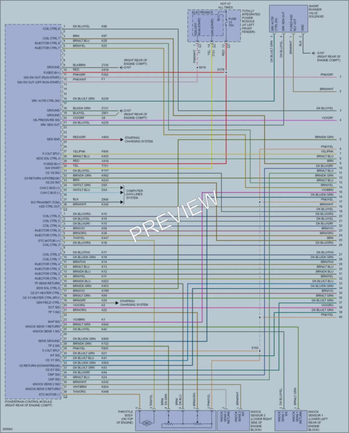 2009 Dodge R2500 Engine Performance wiring diagram preview