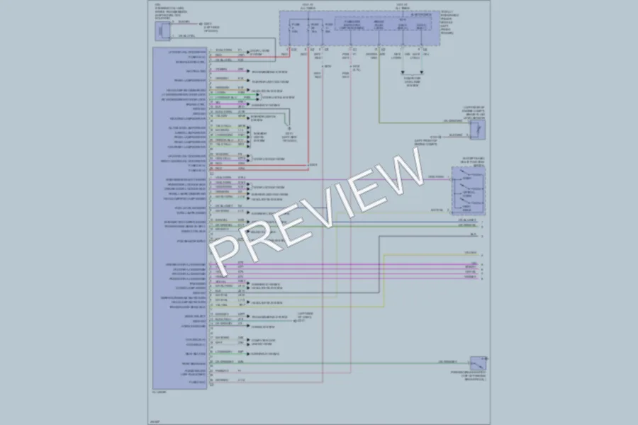 2009 Dodge R2500 Instrument Cluster wiring diagram preview