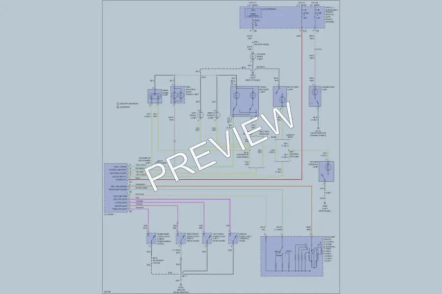 2009 Dodge R2500 Interior Lights wiring diagram preview