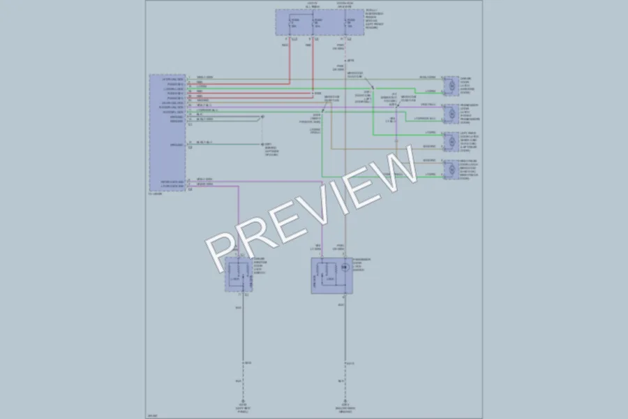 2009 Dodge R3500 Power Door Locks wiring diagram preview