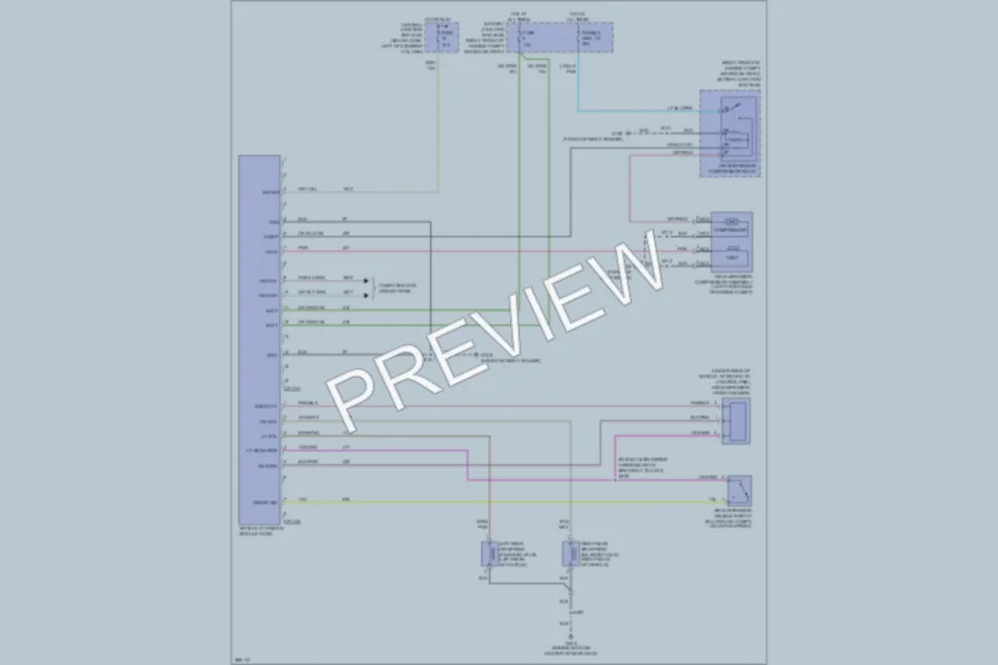 2009 Ford CrownVictoria Electronic Suspension wiring diagram preview
