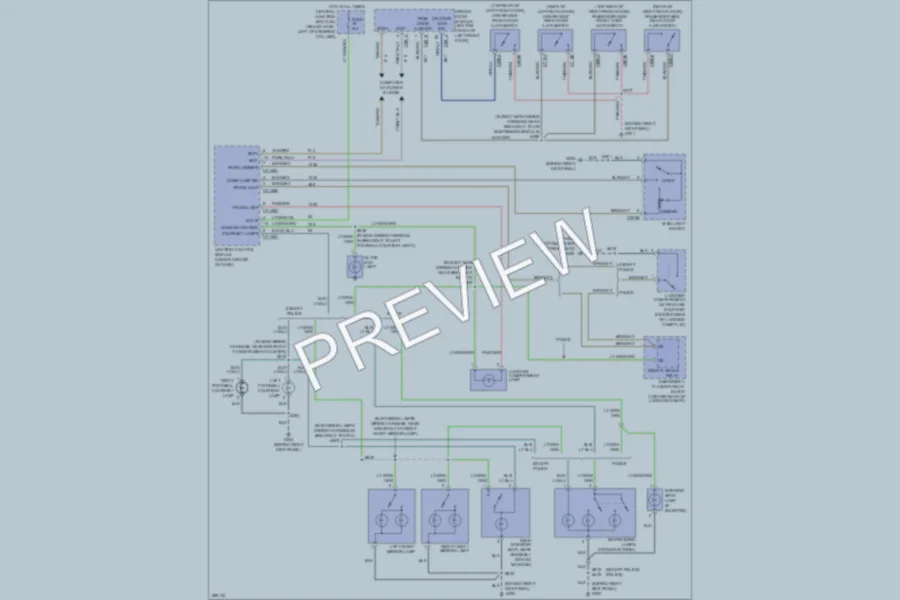 2009 Ford CrownVictoria Interior Lights wiring diagram preview