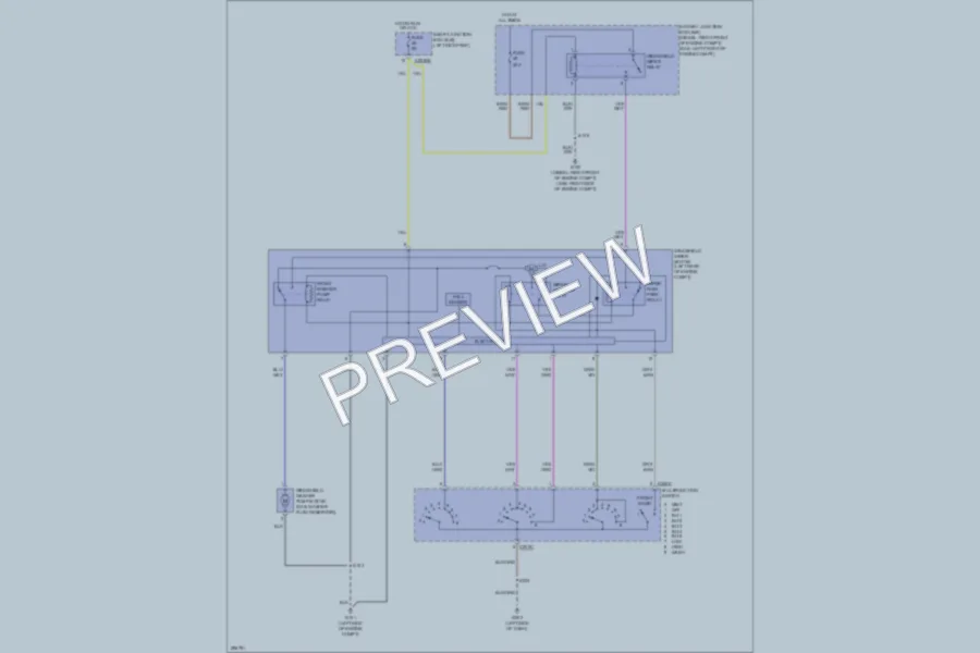 2009 Ford E250 Wiper Washer wiring diagram preview