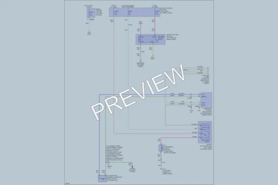 2009 Ford E350 Super Duty Air Conditioning wiring diagram preview