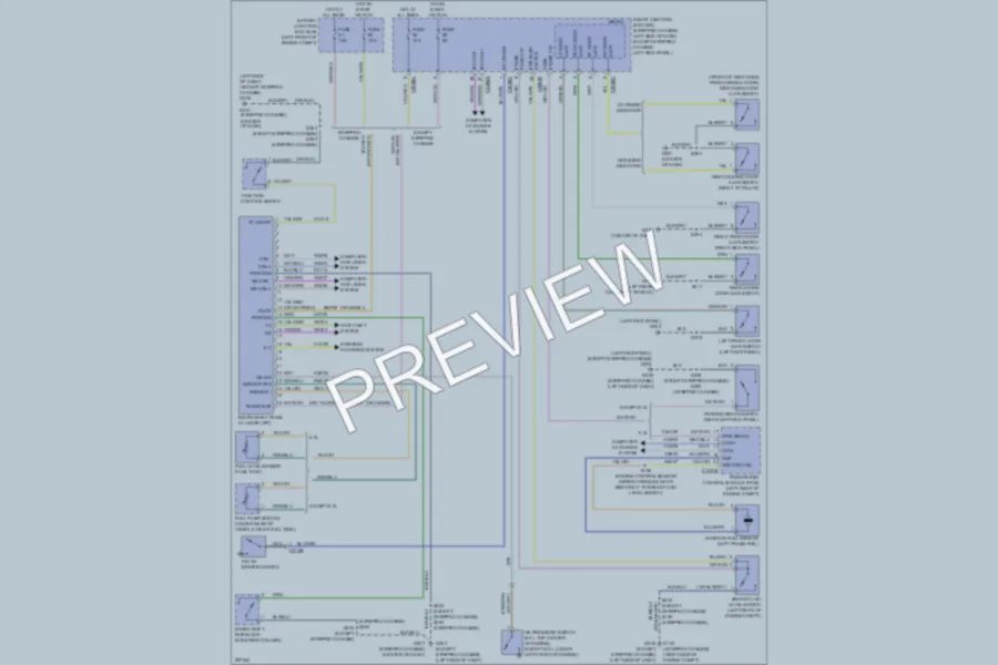 2009 Ford E150 Instrument Cluster wiring diagram preview