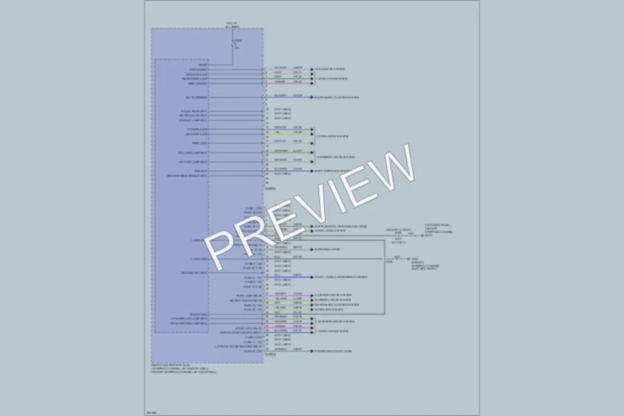 2009 Ford E250 Body Control Modules wiring diagram preview