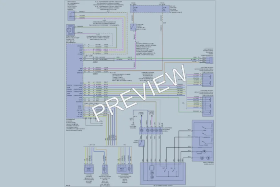 2009 Ford E250 Cruise Control wiring diagram preview