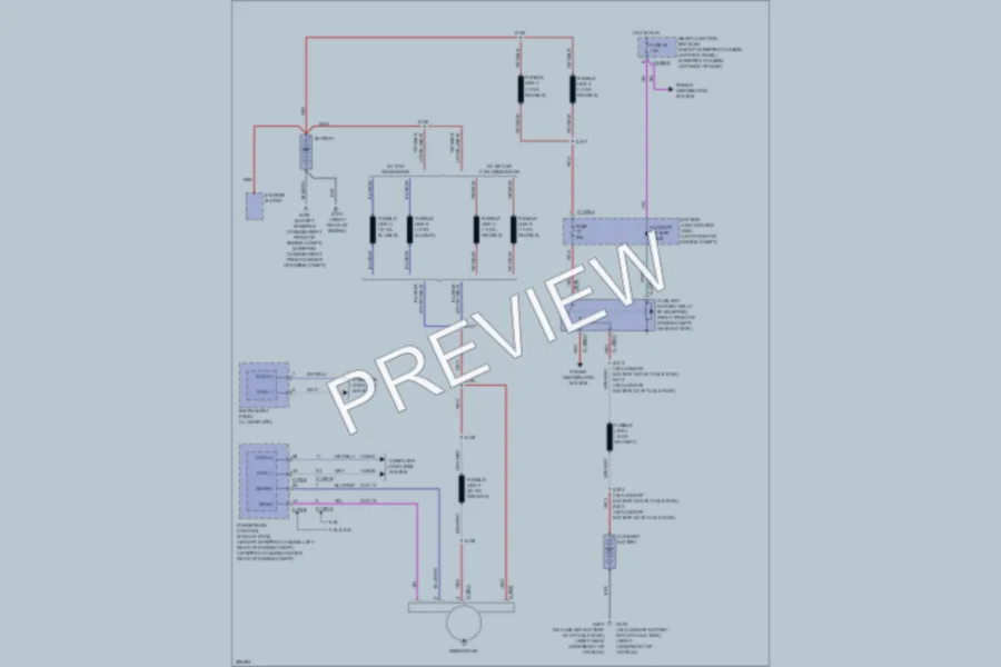2009 Ford E350 Super Duty Starting Charging wiring diagram preview