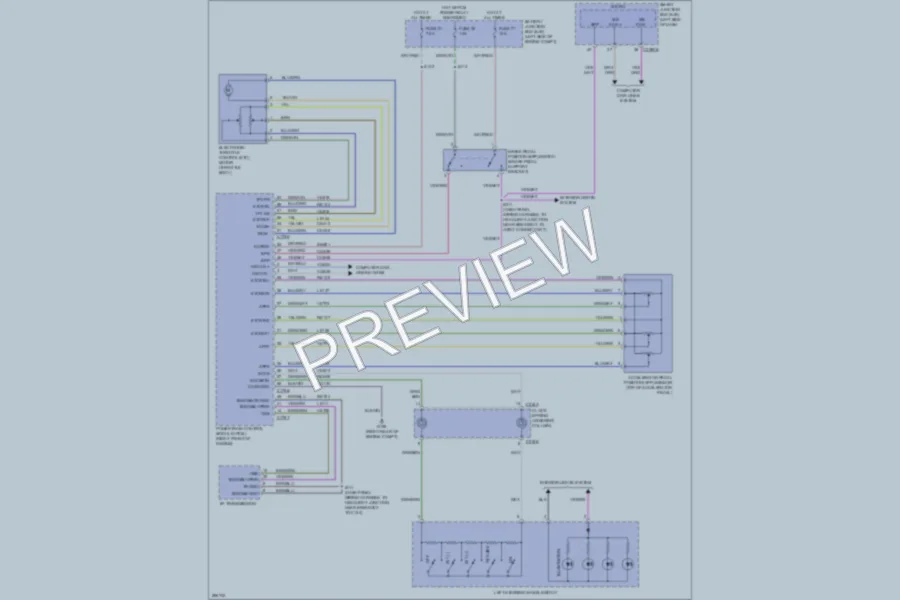 2009 Ford Edge Cruise Control wiring diagram preview