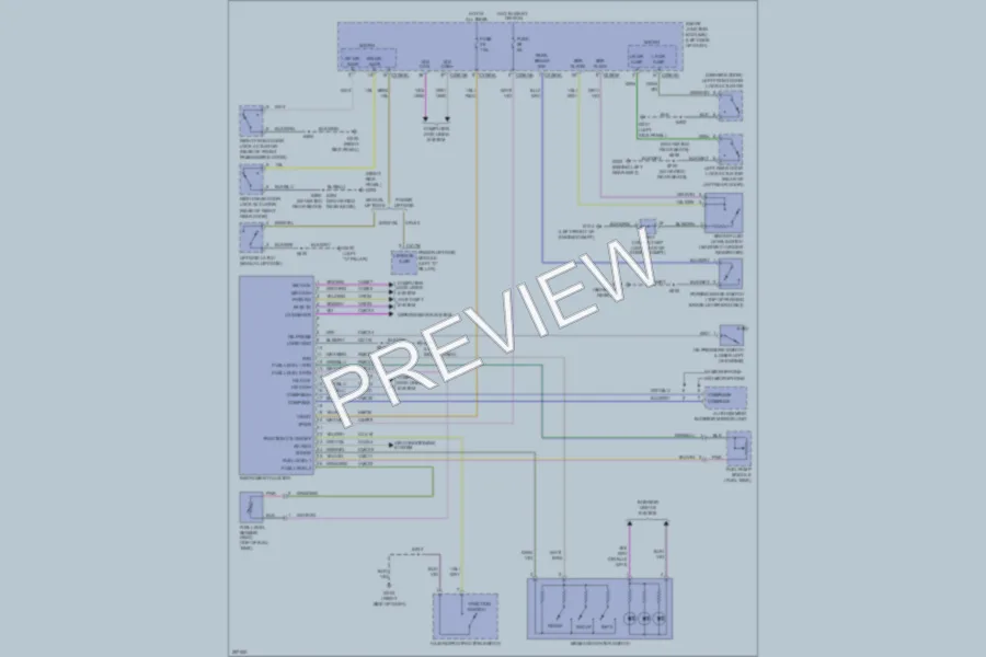 2009 Ford Edge Instrument Cluster wiring diagram preview