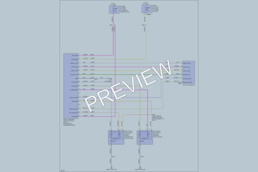 2009 Ford Edge Power Seats wiring diagram preview