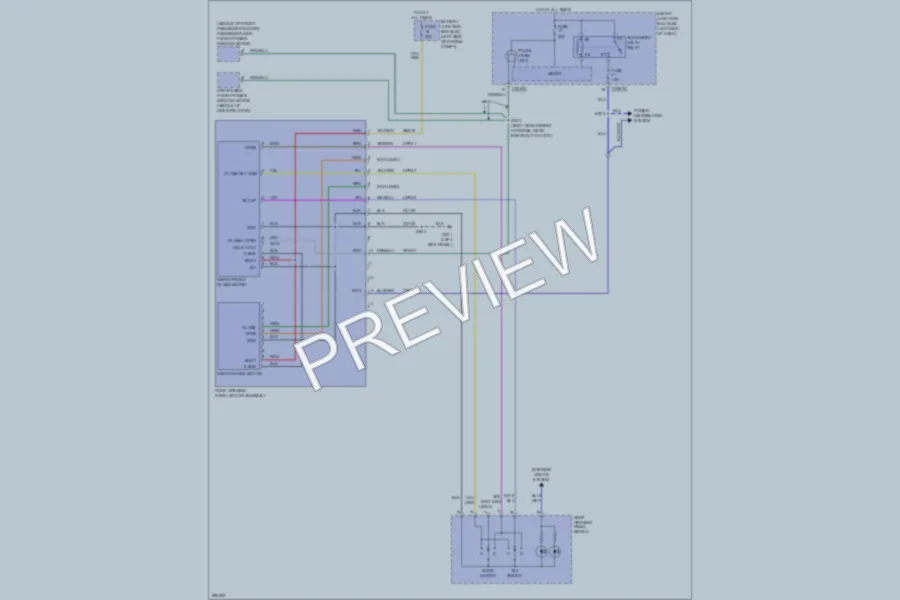 2009 Ford Edge Power Top Sunroof wiring diagram preview