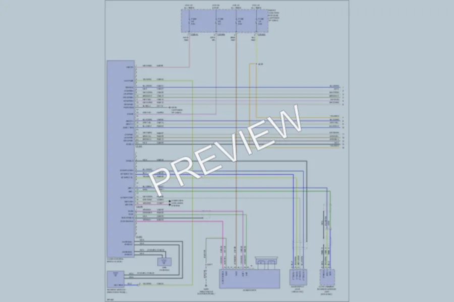 2009 Ford Edge Radio wiring diagram preview