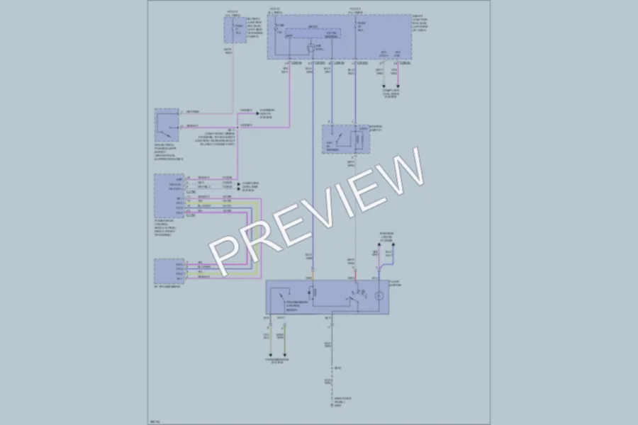 2009 Ford Edge Shift Interlock wiring diagram preview