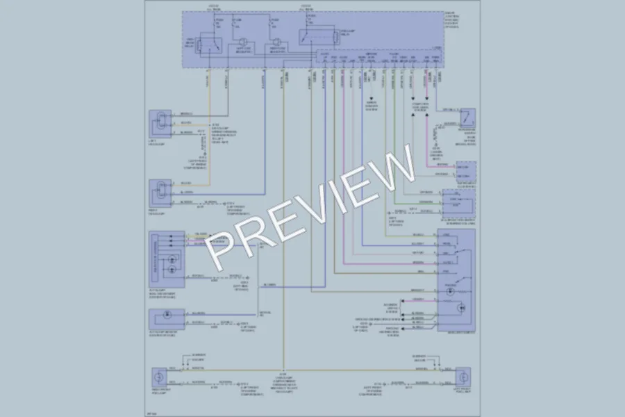 2009 Ford Escape Headlights wiring diagram preview
