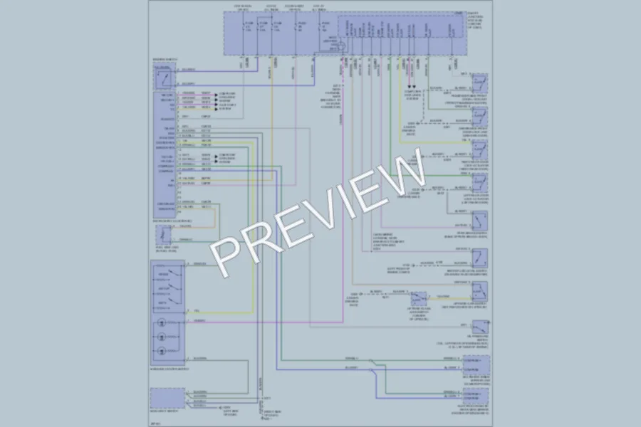 2009 Ford Escape Instrument Cluster wiring diagram preview