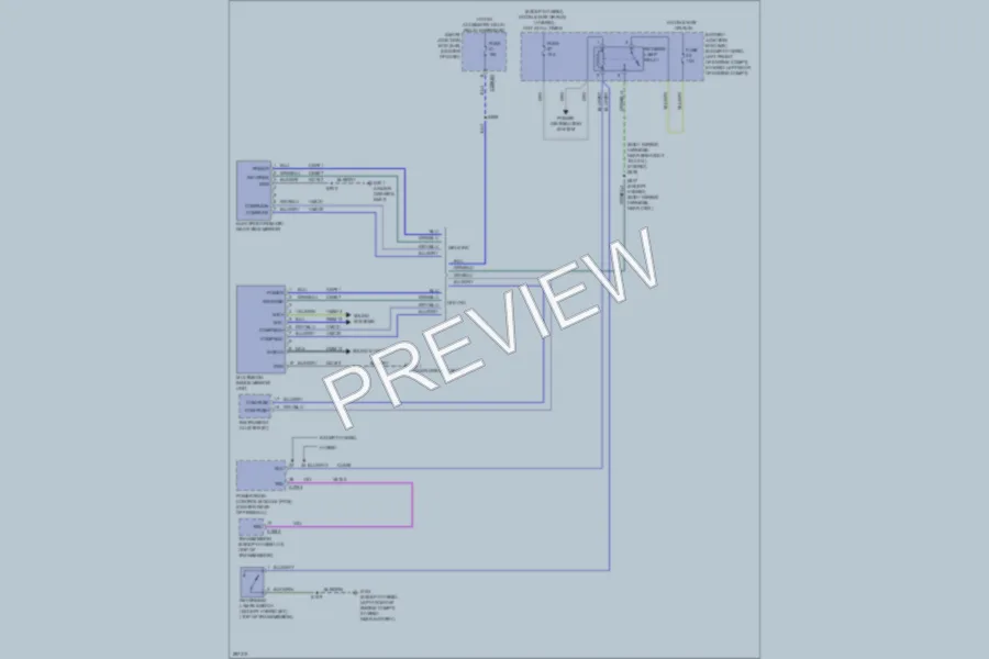 2009 Ford Escape Power Mirrors wiring diagram preview