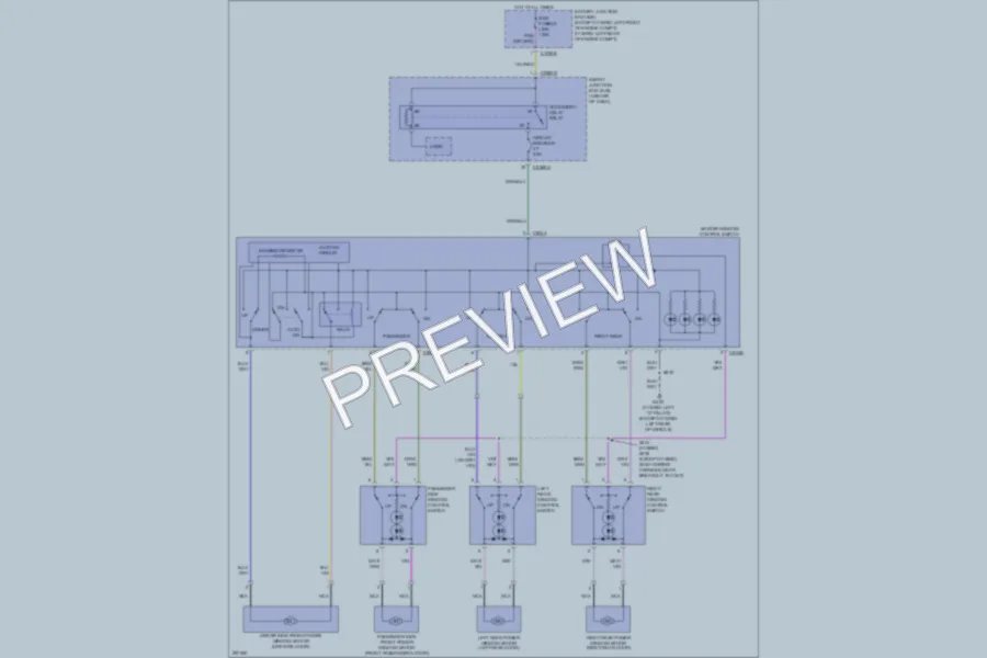 2009 Ford Escape Power Windows wiring diagram preview