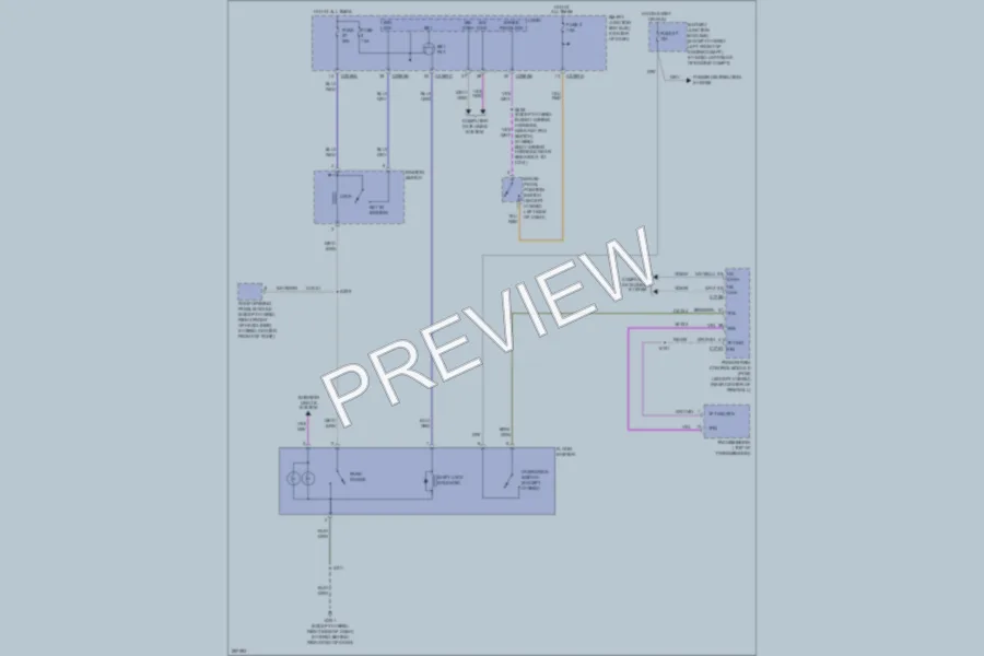 2009 Ford Escape Shift Interlock wiring diagram preview