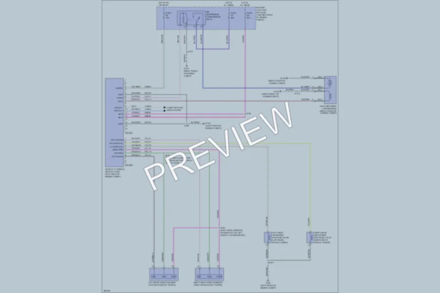 2009 Ford Expedition Electronic Suspension wiring diagram preview