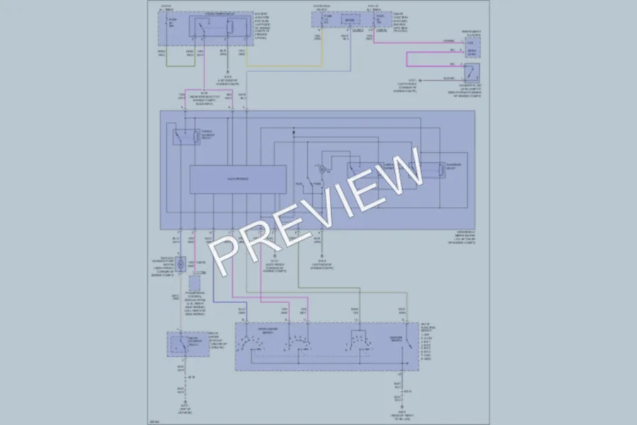 2009 Ford Explorer Wiper Washer wiring diagram preview