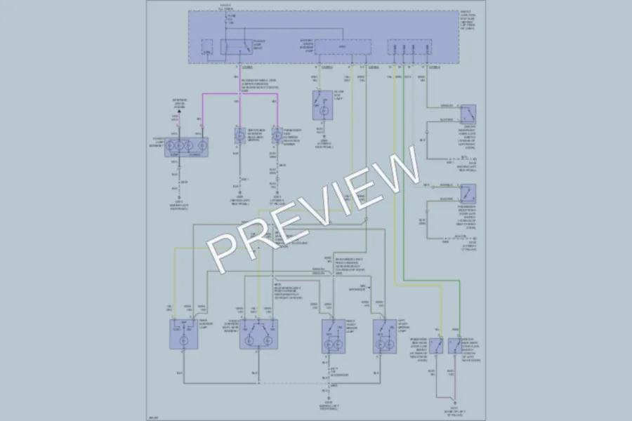 2009 Ford ExplorerSportTrac Interior Lights wiring diagram preview