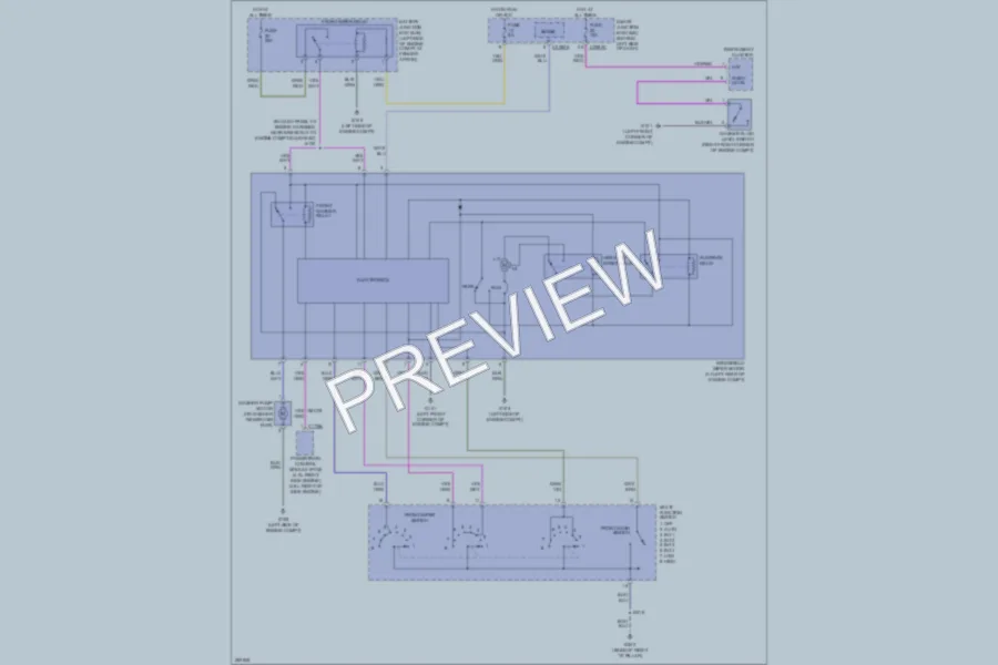 2009 Ford ExplorerSportTrac Wiper Washer wiring diagram preview