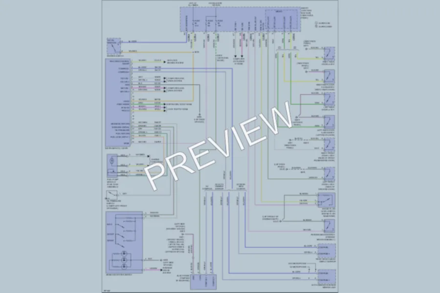 2009 Ford F150 Instrument Cluster wiring diagram preview