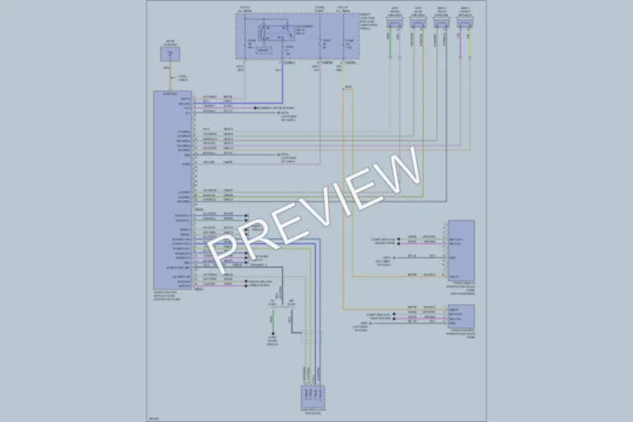 2009 Ford F150 Radio wiring diagram preview