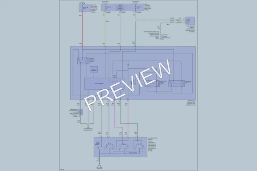 2009 Ford F150 Wiper Washer wiring diagram preview