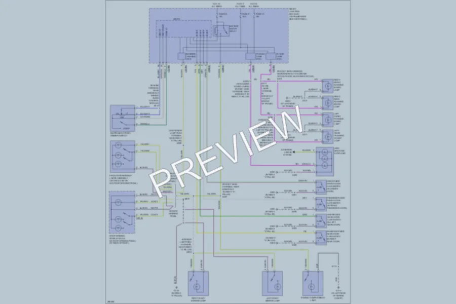 2009 Ford F250 Super Duty Interior Lights wiring diagram preview