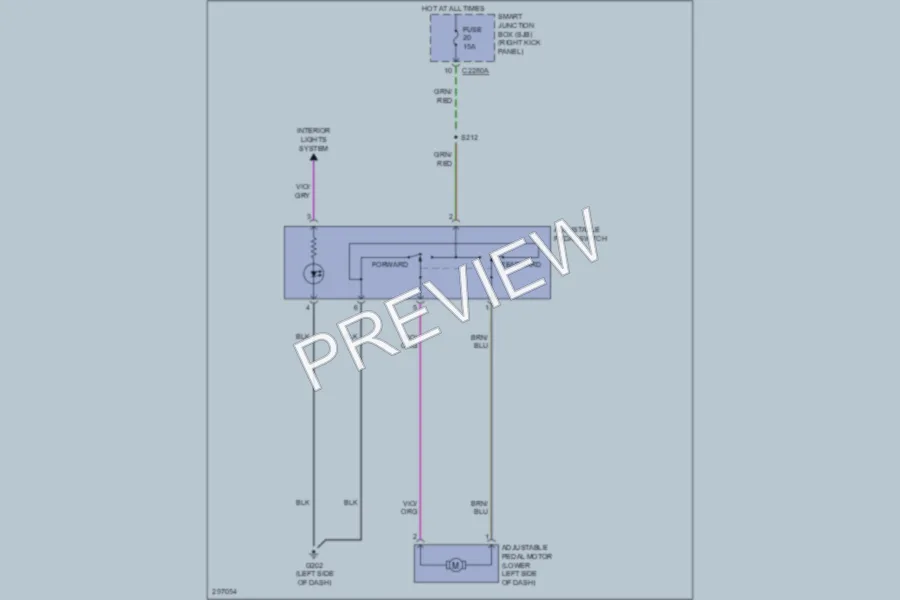 2009 Ford F150 Power Seats wiring diagram preview