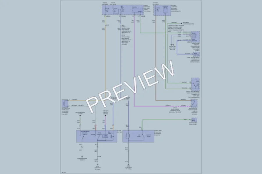 2009 Ford F150 Shift Interlock wiring diagram preview