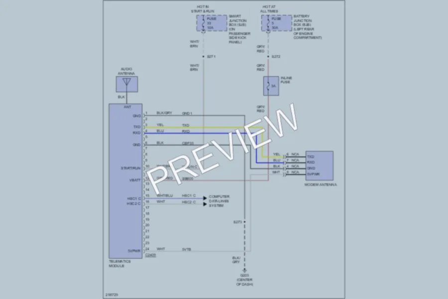2009 Ford F250 Super Duty Navigation wiring diagram preview